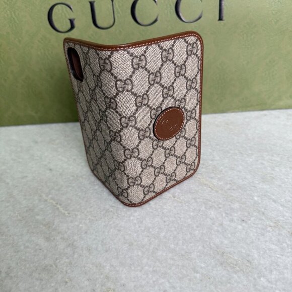GUCCI GG Bi-fold Wallet Folio iPhone 15 Case 760184 - Picture 7 of 12